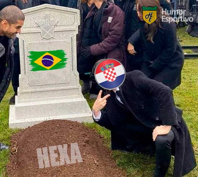 Meme: Brasil eliminado da Copa do Mundo