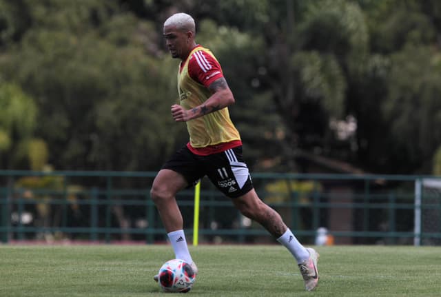 Luciano - treino São Paulo