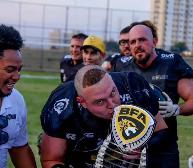 Gabriel Montagner é mais um destaque do FABR rumo ao futebol americano da Europa