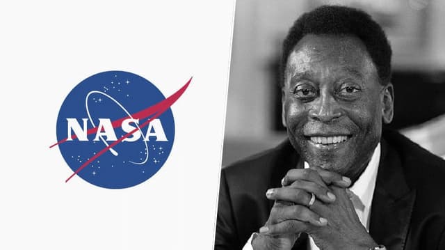 NASA e uma foto do Pelé.