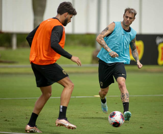 Yuri Alberto e Róger Guedes - Treino Corinthians 04/01