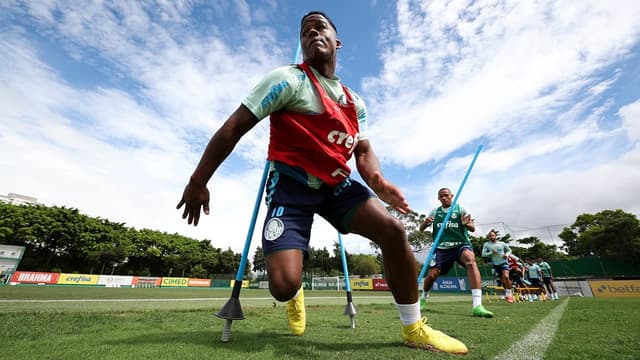 Endrick - Treino Palmeiras