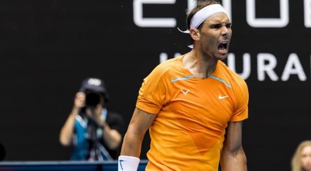 Rafael Nadal comemora vitória