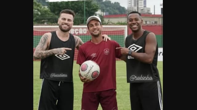 Lucas Lima e Robinho