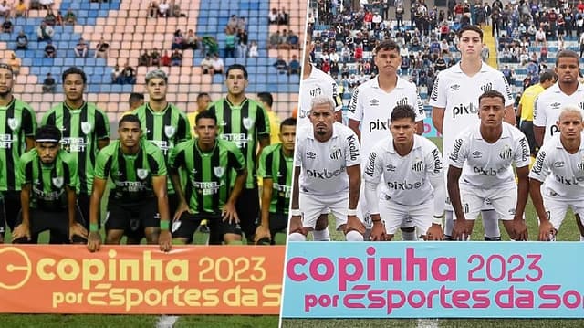 time do América-MG e o do Santos