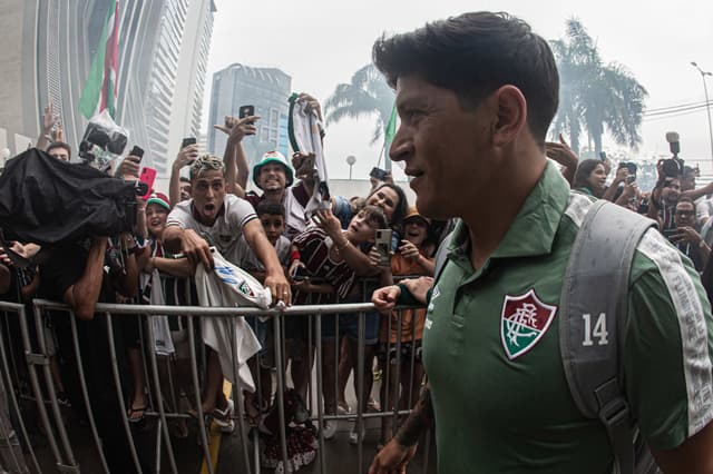 Desembarque do Fluminense em Vitória - 21/01/2023 - Germán Cano