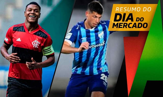 Matheus França (Flamengo) e Capasso (Tucuman)