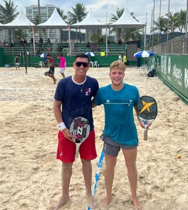 Gustavo Russo e Giovani Cariani no Guarujá