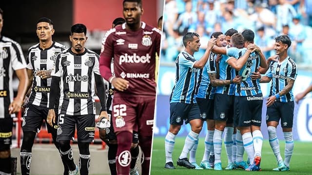 Elencos Gremio e Santos