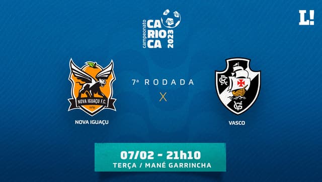 Tempo Real Nova Iguaçu x Vasco - Carioca 6 rodada