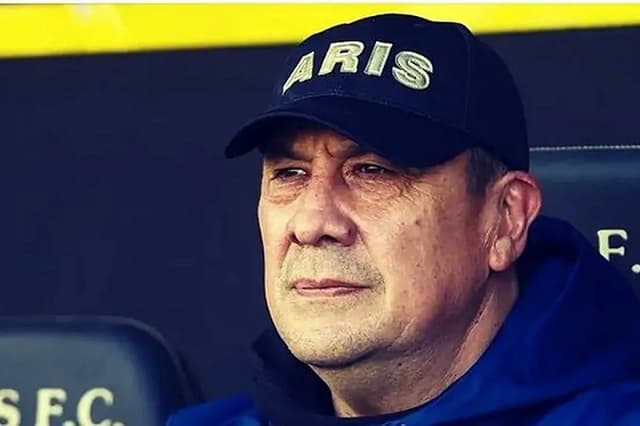 Germán Burgos em seu último trabalho no Aris