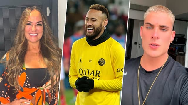 Neymar, Nadine e Thiago