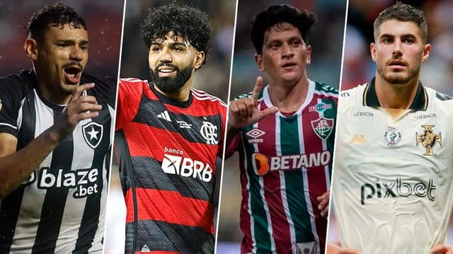 Tiquinho Soares, Gabigol, Cano e Pedro Raul