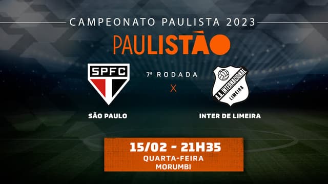 Tempo Real São Paulo x Inter de Limeira