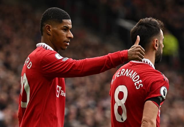 Rashford e Bruno Fernandes - Manchester United x Leicester