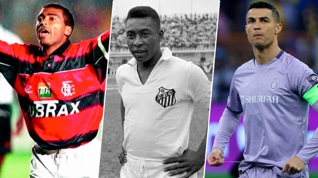 Romário, Pelé e CR7