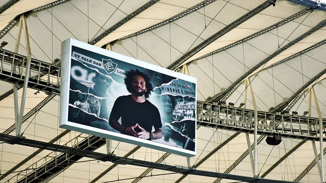 Marcelo no telão do Maracanã