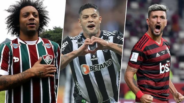 Marcelo (Fluminense) / Hulk (Atlético-MG) / Arrascaeta (Flamengo)