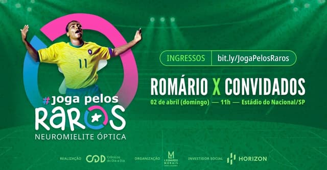 Evento beneficente 'Joga pelos Raros'