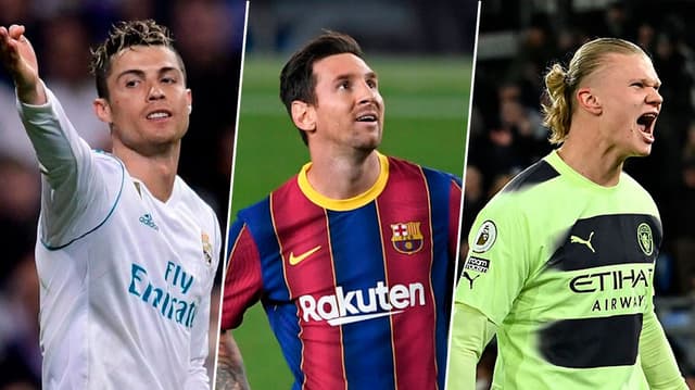 Capa Cristiano, Messi e Haaland