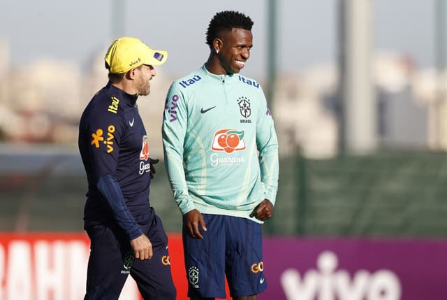 Ramon Menezes e Vini Jr - Treino da Seleção Brasileira - Brasil