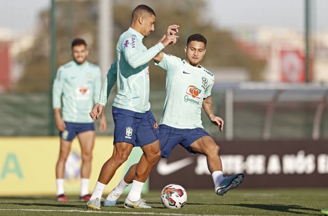 André e João Gomes - Treino da Seleção Brasileira - Brasil