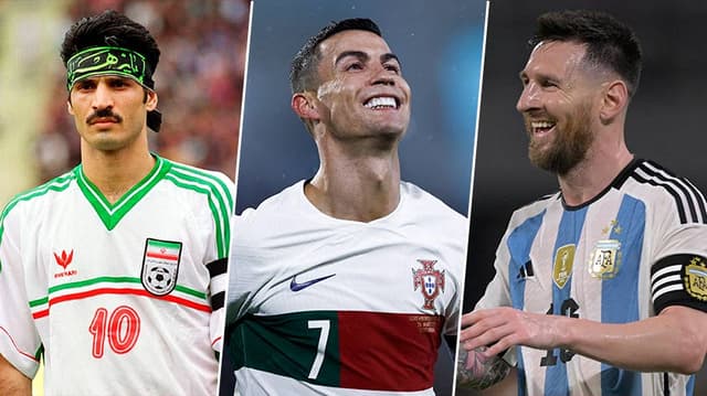 Ali-Daei, Cristiano e Messi