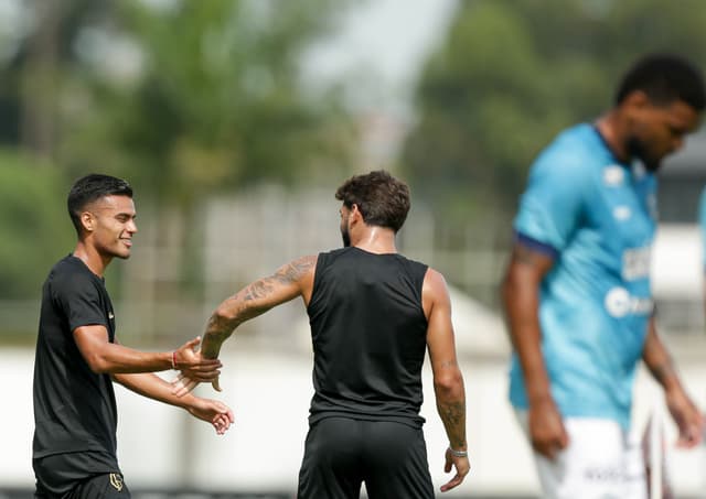 Fausto Vera e Yuri Alberto - Jogo-treino Corinthians x Coritiba