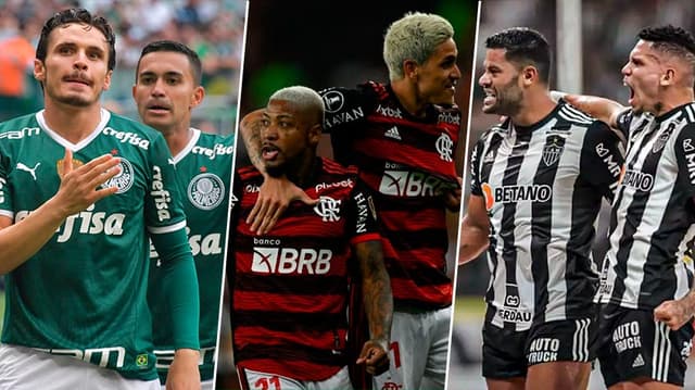 Palmeiras, Flamengo e Atlético