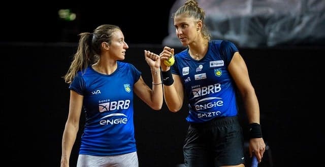 Bia Maia e Luisa Stefani em treinamento na Alemanha