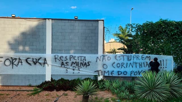 Protesto torcida do Corinthians