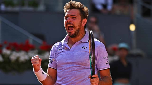 Stan Wawrinka viba em vitória na estreia em Madri