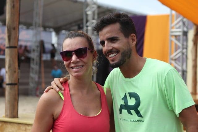 Antomi Ramos marcou presença neste sábado na arena na Praia de Copacabana