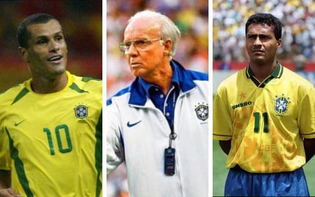 Rivaldo, Zagallo e Romário