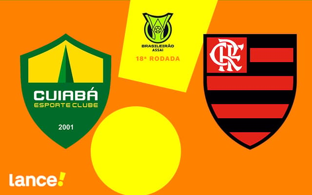 Cuiabá x Flamengo (Arte: Vítor Araújo/Lance!)