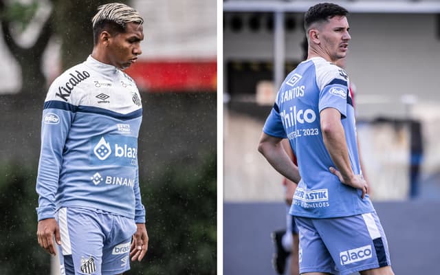 Morelos e Silvera - atacantes estrangeiros do Santos