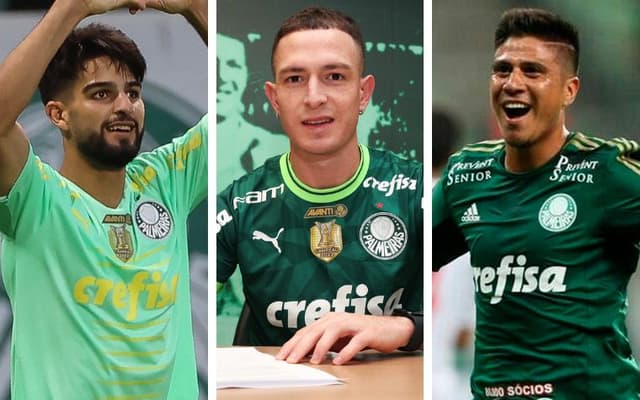 Flaco Lopez, Anibal Moreno e Cristaldo - Palmeiras