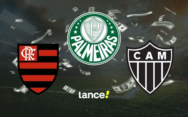 Flamengo, Palmeiras e Atlético-MG