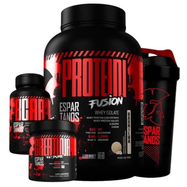 Kit Whey Protein Isolado Fusion + Bcaa + Creatina Monohidratada 100% Pura + Copo &#8211; Combo Suplementos Ref.GAI-0080-963-01 4.27 3.9999999999999996197 avaliações Glúten Contém Lactose Contém Tipo Pr