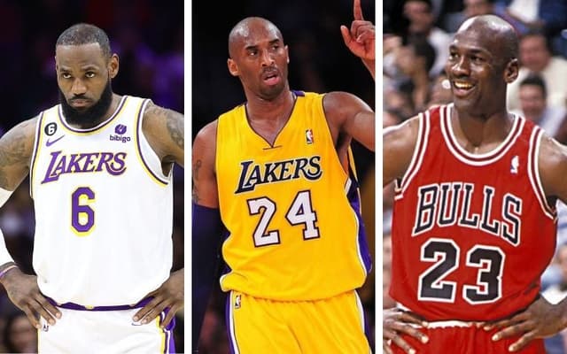 LeBron, Kobe e Jordan