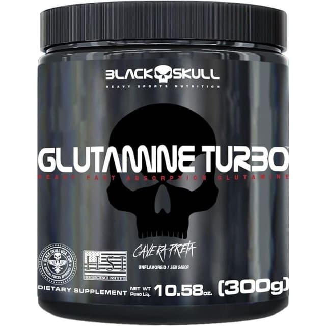 glutamina black skull