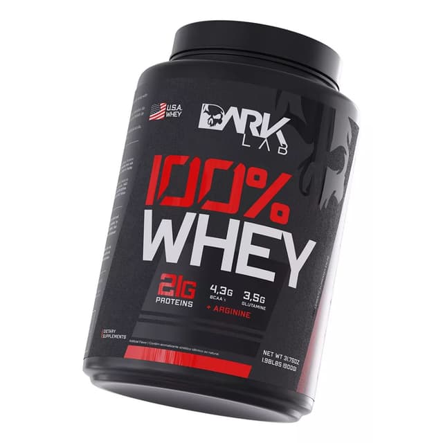 100% Whey Protein Dark Lab &#8211; 900g Sabor Chocolate