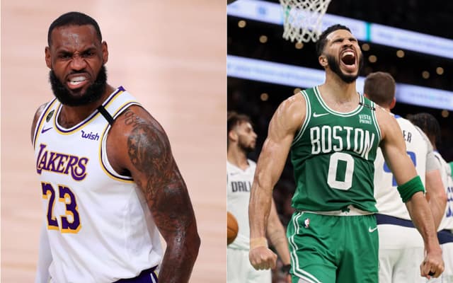 LeBron James - Jayson Tatum - Los Angeles Lakers - Boston Celtics