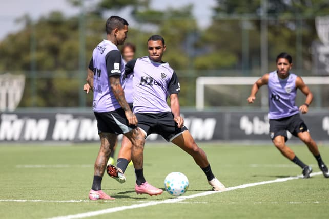 Preparação contra o Cienciano (Foto: Pedro Souza / Atlético)