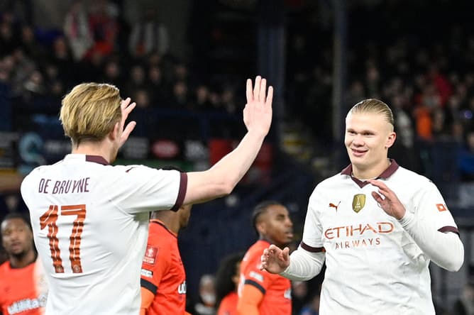 Haaland e De Bruyne - Luton Town 2x6 Manchester City