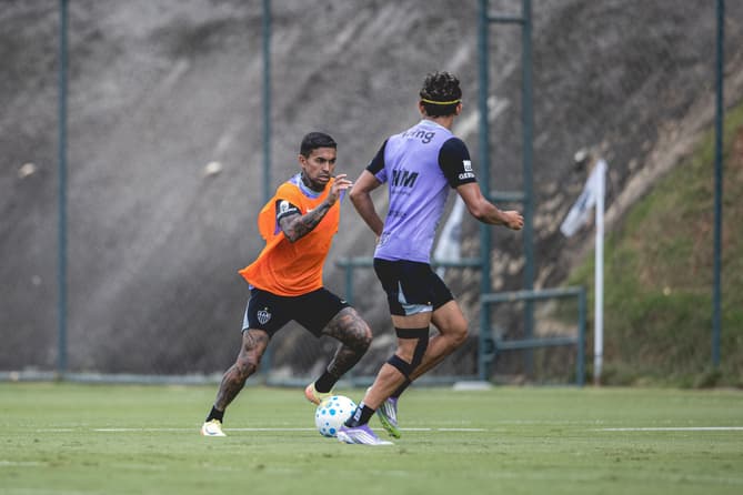 Treino do Atlético (Foto: Pedro Souza / Atlético)