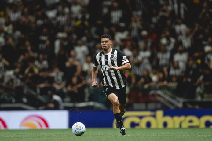 Victor Hugo marca seu primeiro gol pelo Atlético (Foto: Pedro Souza / Atlético)