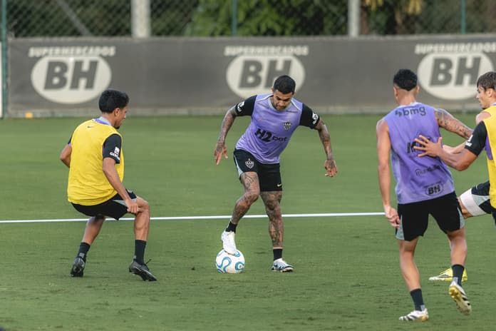 Treinamento na cidade do Galo preparação Puerto Cabello (Foto: Pedro Souza / Atlético)