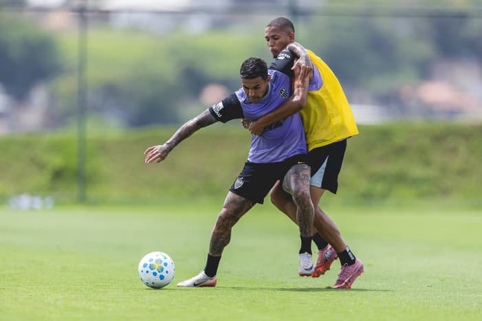 Preparação para a partida contra o Bragantino (Foto: Pedro Souza / Atlético)
