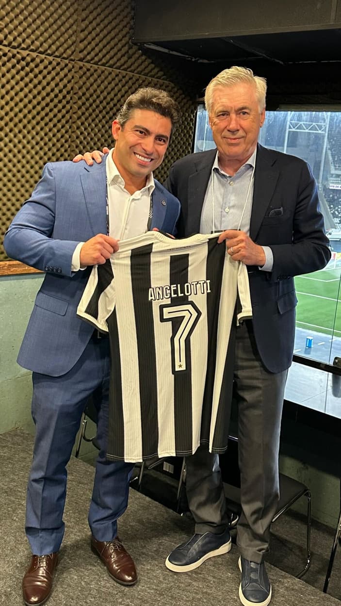 Carlo Ancelotti e Thairo Arruda - Botafogo